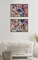 Applause Framed Canvas Wall Art Set by Leah Nadeau, Set of 2, 18x24 Gold, Decorative Colorful Abstract Art Print for Wall
